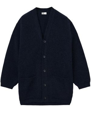 Lemaire Ribbed Cardigan - Blue