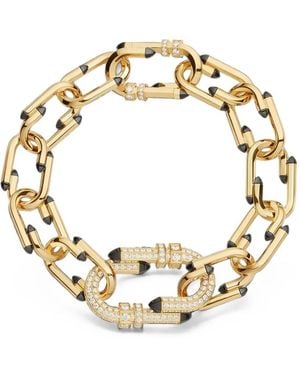 Nouvel Heritage Try Me Diamond And Enamel Bracelet - Metallic