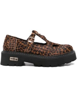 Cult Leopard-Print Court Shoes - Brown