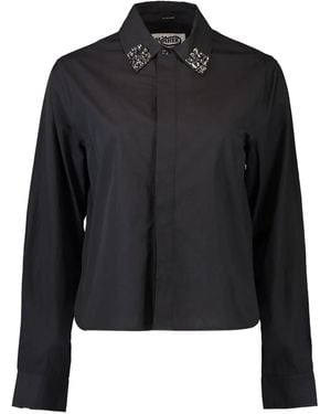 Mother Chemise À Col Orné De Cristaux - Black