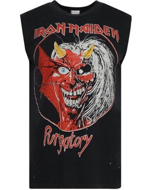 MadeWorn Iron Maiden-Graphic Cotton Tank - Black