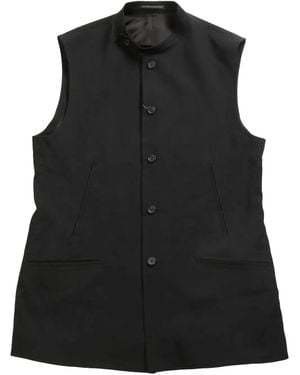 Yohji Yamamoto Wool vest - Negro