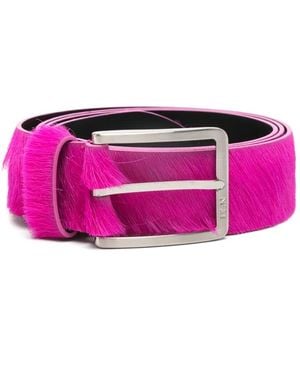 N°21 Leather Buckle Belt - Pink