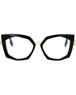 Cazal Brille Mit Logo-Print - Schwarz
