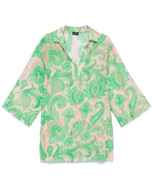 Etro ペイズリー ビーチカバーアップ - グリーン