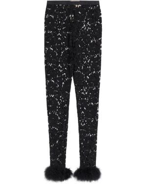 Valentino Garavani Broek Met Elastisch Detail - Zwart