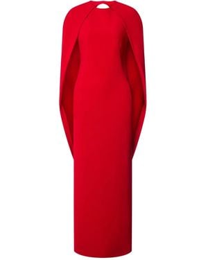 Alberta Ferretti Kleid Aus Krepp - Rot