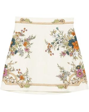 ALÉMAIS Minigonna A Fiori - Neutro