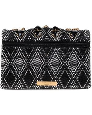 Kurt Geiger Medium Kensington Jewel-Embellished Clutch Bag - Black