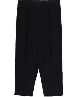 Yohji Yamamoto Pantalon Chino À Plis - Black