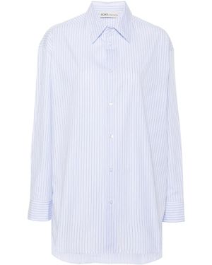 MODES GARMENTS Striped Cotton Shirt - White