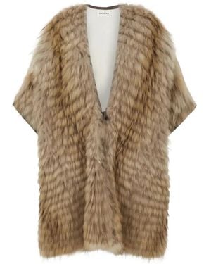 P.A.R.O.S.H. Fur Gilet - Natural