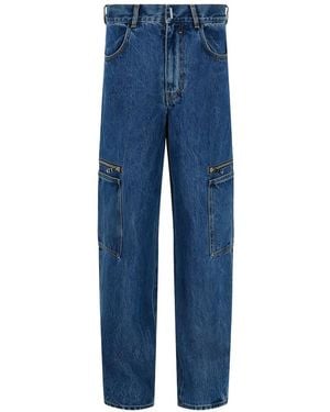 Givenchy Vaqueros Con Bolsillo Cargo Y Cremallera - Azul