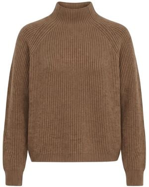 Max Mara Nettare Ribbed-Knit Sweater - Brown