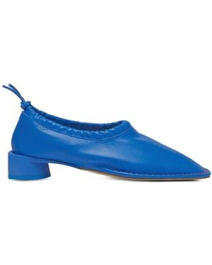 Miista 30Mm Candace Leather Heeled Court Shoes - Blue