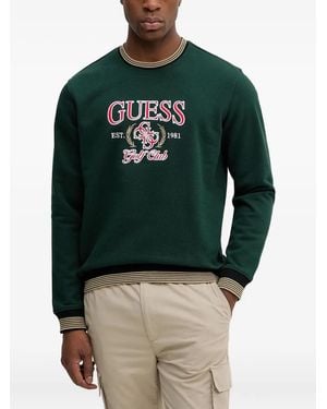 Guess Embroidered Sweatshirt - Green