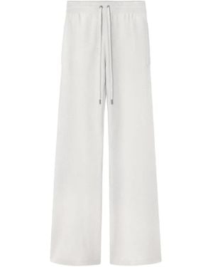 Versace Pantalones Acampanados Con Cordones - Blanco