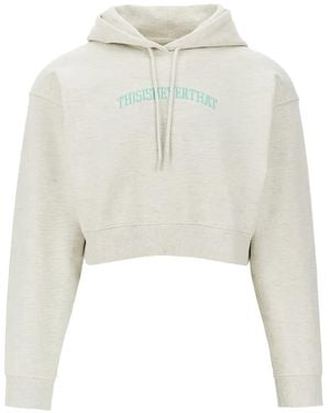 thisisneverthat Hoodie mit Logo-Stickerei - Weiß