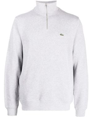 Lacoste Sudadera Con Cuello Alto - Blanco