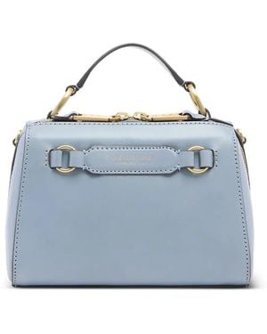 The Bridge Leather Tote Bag - Blue