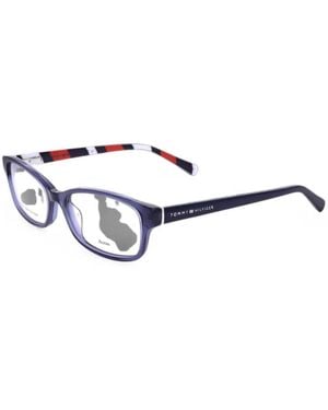 Tommy Hilfiger Rectangle-Frame Glasses - White