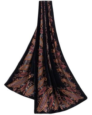 Etro Schal Mit Paisleymuster - Schwarz