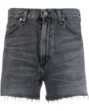 Citizens of Humanity Kristen Organic Cotton Denim Shorts - Grey