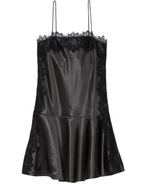 3.1 Phillip Lim Lace Trim Mini Dress - Black