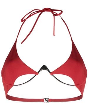 Mugler Neckholder-Bikini - Rot