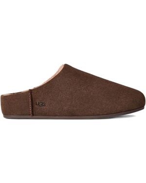 UGG Elea Suede Leather Mules - Brown