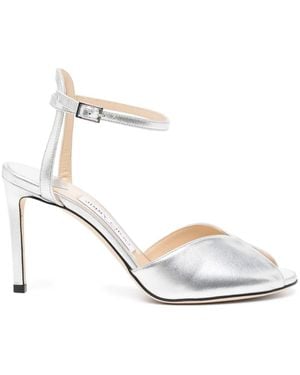 Jimmy Choo 85Mm Sacora Sandals - White