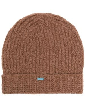 Alanui Berretto Con Placca Logo - Marrone