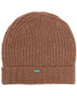 Alanui Berretto Con Placca Logo - Marrone