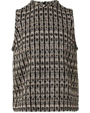 Giambattista Valli ブークレ タンクトップ - ブラック