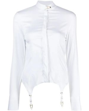 Maison Close Camicia Con Bretelle - Bianco