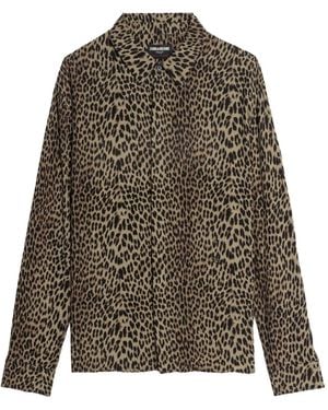 Zadig & Voltaire レオパード シャツ - ブラウン