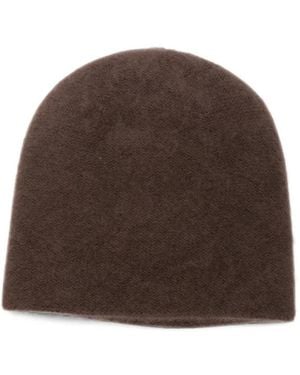 Liska Cashmere Beanie Hat - Brown