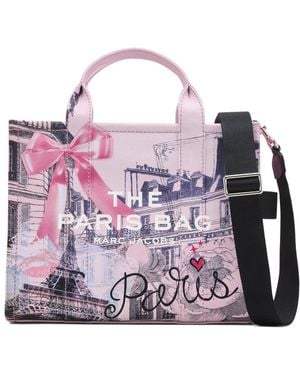 Marc Jacobs Medium Tote Print Bag - Purple