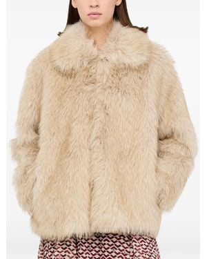 Liu Jo Collared Coat - Natural
