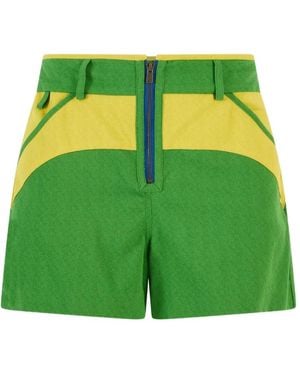 Rosie Assoulin Spongy Crepe Shorts - Green
