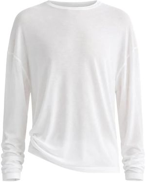 Agolde Sasha Long-Sleeve T-Shirt - White