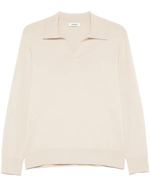 Sandro Fein Gestrickter Pullover - Natur