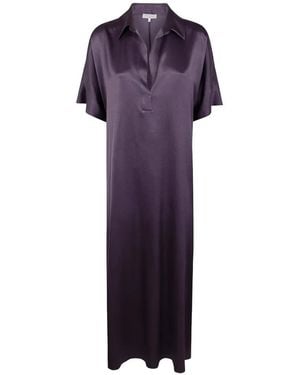 Antonelli Collared Shift Dress - Purple