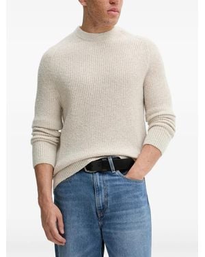 Marc O' Polo Ribbed-Knit Jumper - White