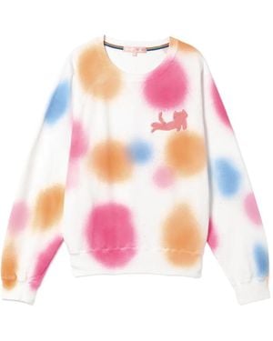 Tsumori Chisato Polka-Dot Raglan-Sleeve Jumper - Pink