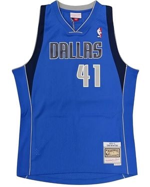 Mitchell & Ness "Nba Dallas Mavericks 2010 Dirk Nowitzki" Trikot - Blau