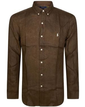 Polo Ralph Lauren Long Sleeves Sport Shirt - Brown