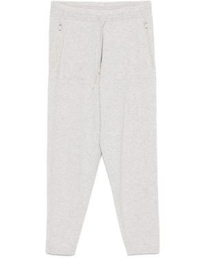 Eleventy Zip-Pockets Track Trousers - White
