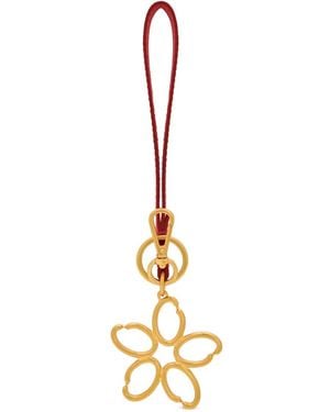 Oscar de la Renta O Flower Keyring - Metallic