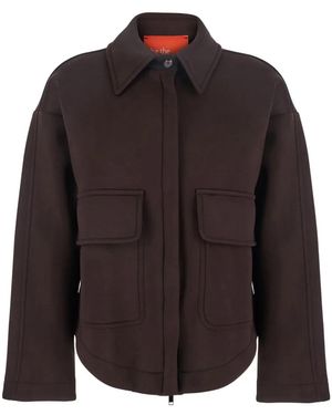 ..,merci Classic-Collar Flap-Pocket Jacket - Black